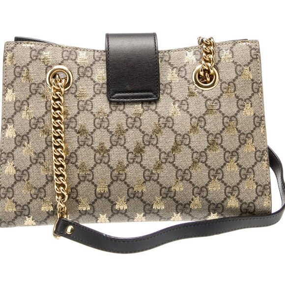 Gucci GG Supreme Padlock Purse with Golden Honey Bees Excellent Condition - Picture 4 of 7